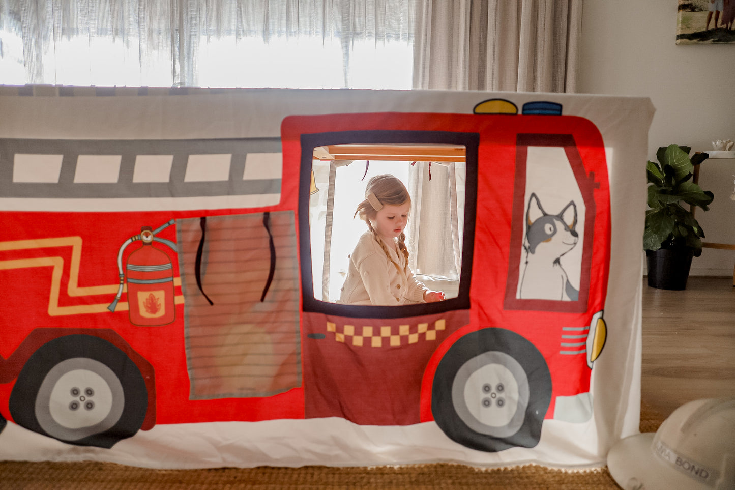 Table Tent Cubby - Fire Truck