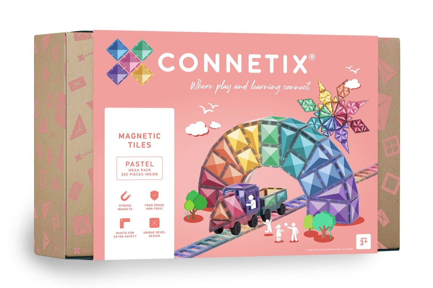 Connetix Pastel 202 Piece Pack