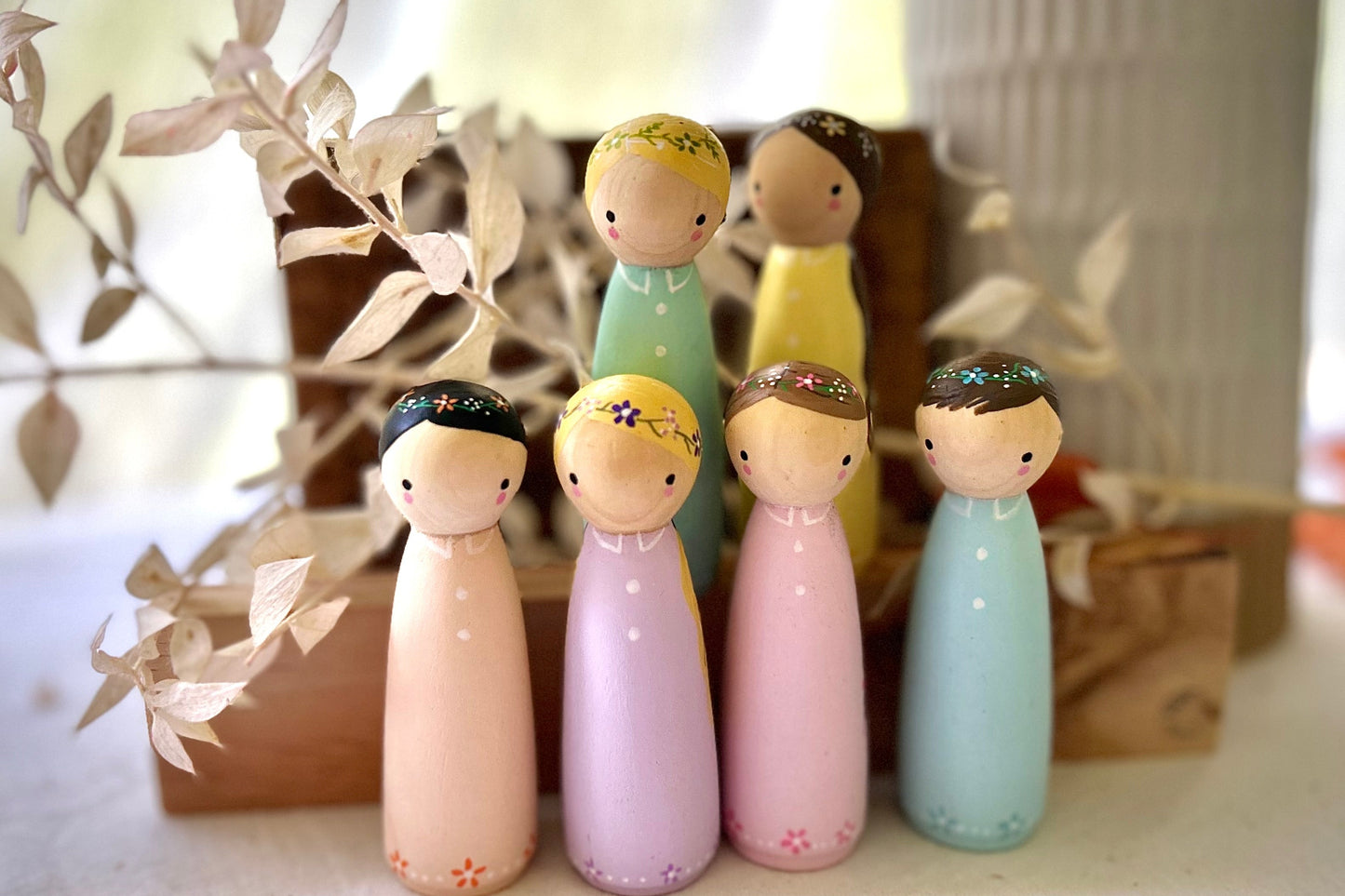 Pastel Princesses Peg Doll Collection