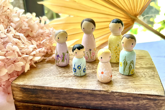 Flora Friends Peg Doll Collection