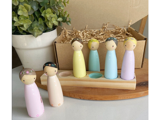 Pastel Princesses Peg Doll Collection